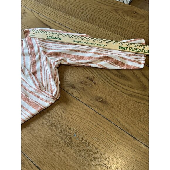 Eden & Olivia Shirt Size Large Striped Tunic Boho‎ Peasant Hippie Preppy - Picture 10 of 11